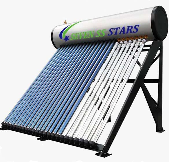 Seven SS Stars 200 Liters Pressurized Solar Water Heater Stainless Steel
