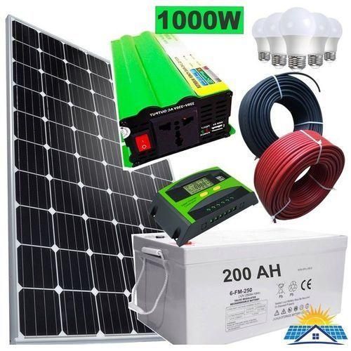 Solarmax 300 Watts Full Kit: 300W Solar Panel + 200Ah Battery + 1000W Inverter + 30A Charge Controller + 4 Bulbs + 10M Cable