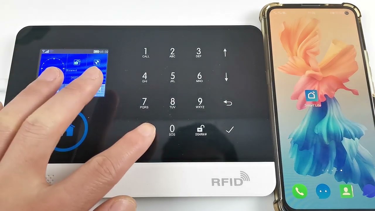 Alexa And Tuya Alarm Kit With Magnetic Door Contact Sensor