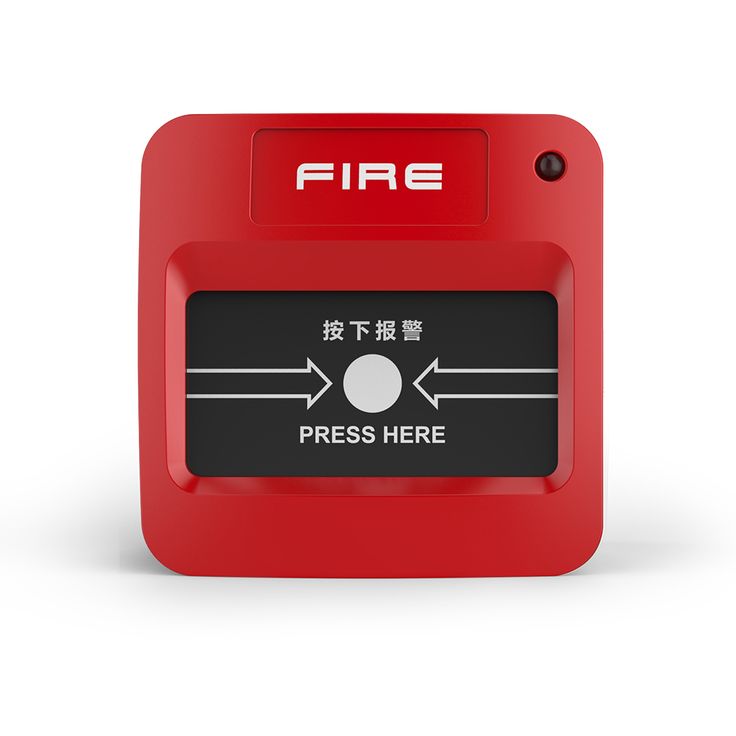 Red Fire Alarm Break Glass Manual Call Point with Fireproof Material