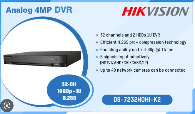 Hikvision%20DS 7232HQHI K2%2032 Channel%201080p%20DVR 1737453678