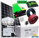 Solarmax Solar Full Kit: 300W Solar Panel + 200AH Battery + 1000W Inverter + 30A Controller + 4 LED Bulbs